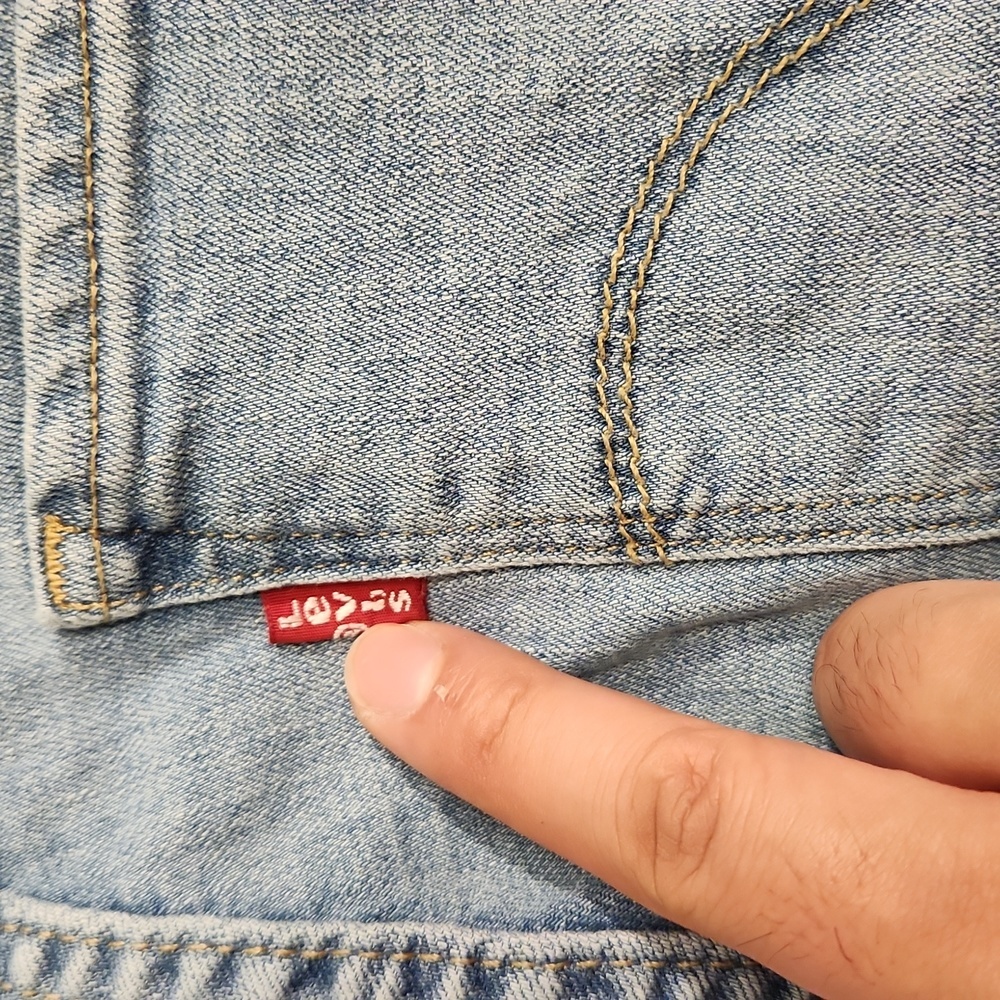 Levi's Classic Bermuda Shorts women's 32 blue denim red tab - Picture 5 of 15